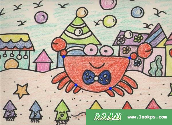 爱晒太阳的小螃蟹.jpg 爱晒太阳的小螃蟹.jpg