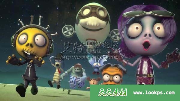 韩国儿童搞笑冒险魔幻动画片《逗比僵尸》全60集下载