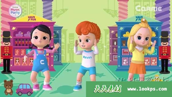 儿歌英文音乐舞蹈动画《凯利音乐派对》全72集下载