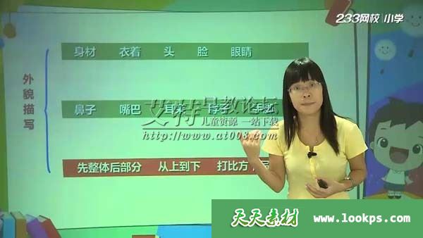 233网校 小学语文必学写作技巧之写作基础篇（三年级） 视频课程全15集下载